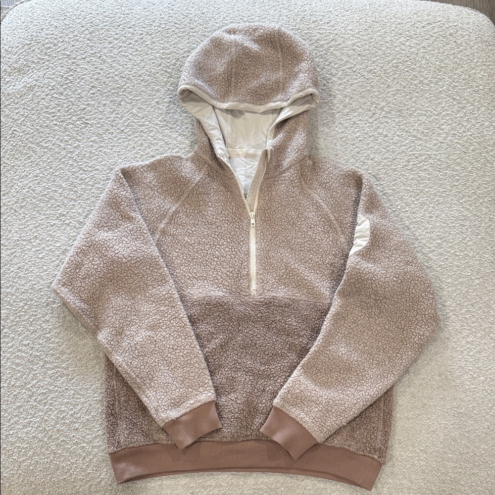 Outdoor Voices Cream Sherpa Pullover